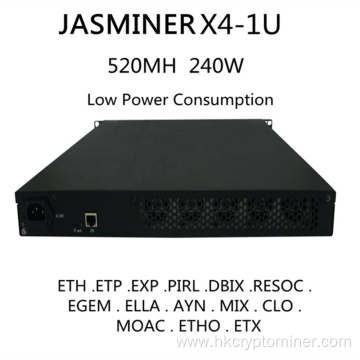 Jasminer ETC ETHW X4 1U Miner 520Mh Asic